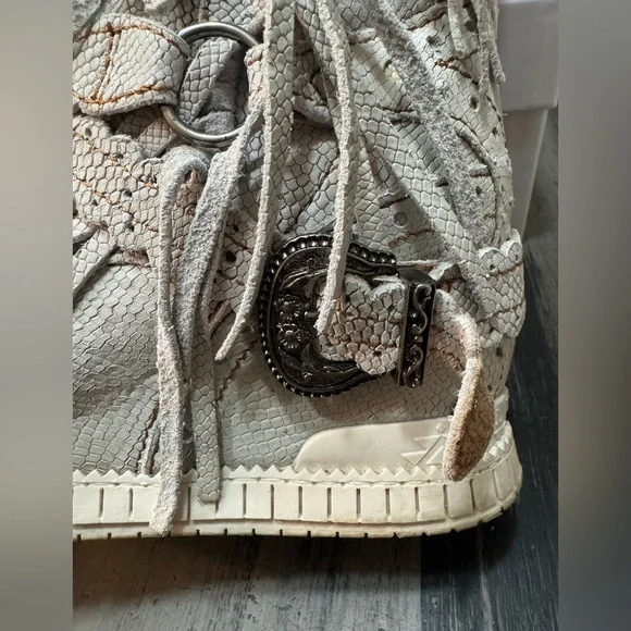 El Vaquero Italy Arya Kalahari Krust Women’s Wedge Moccasin Boots Size 40 - Picture 10 of 16